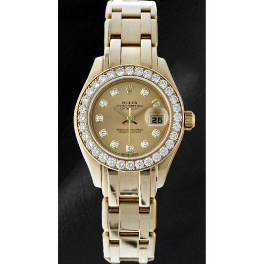 Rolex Pearlmaster 80298 29mm Yellow Gold Ladies Watch