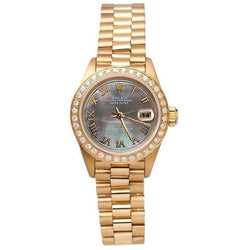 Rolex Presidential Style Lady Watchyg Mop Roman Dial Diamond Bezel