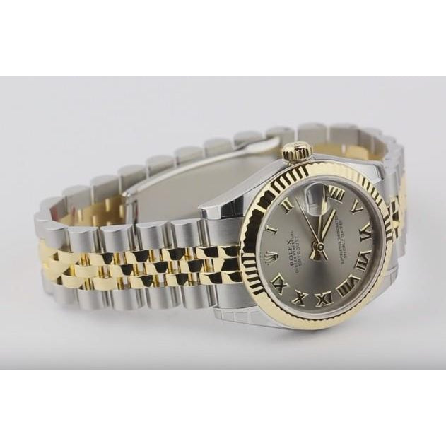 Rolex Roman Dial Jubilee Bracelet Datejust Midsize Watch Ss & Gold