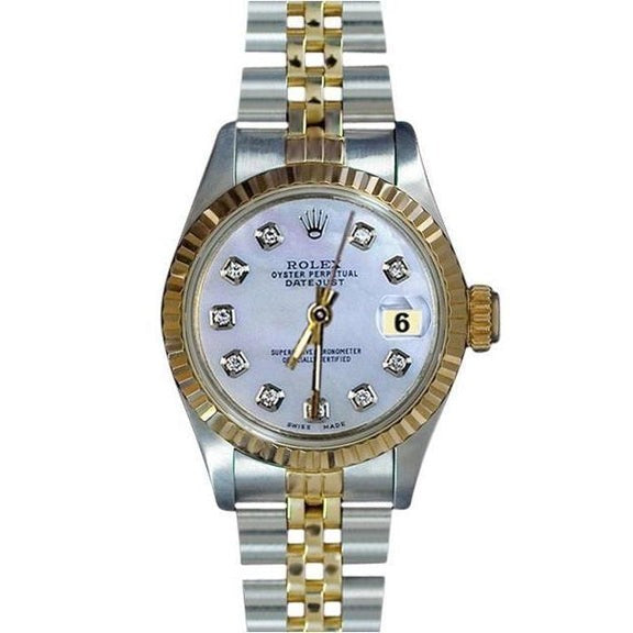 White Diamond Dial Datejust Lady Watch