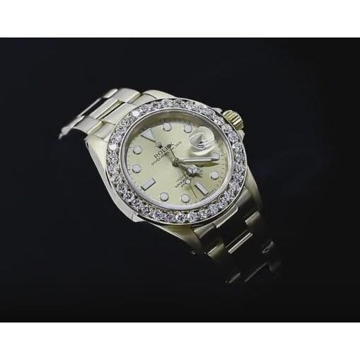 Midsize Watch Custom Diamond Bezel