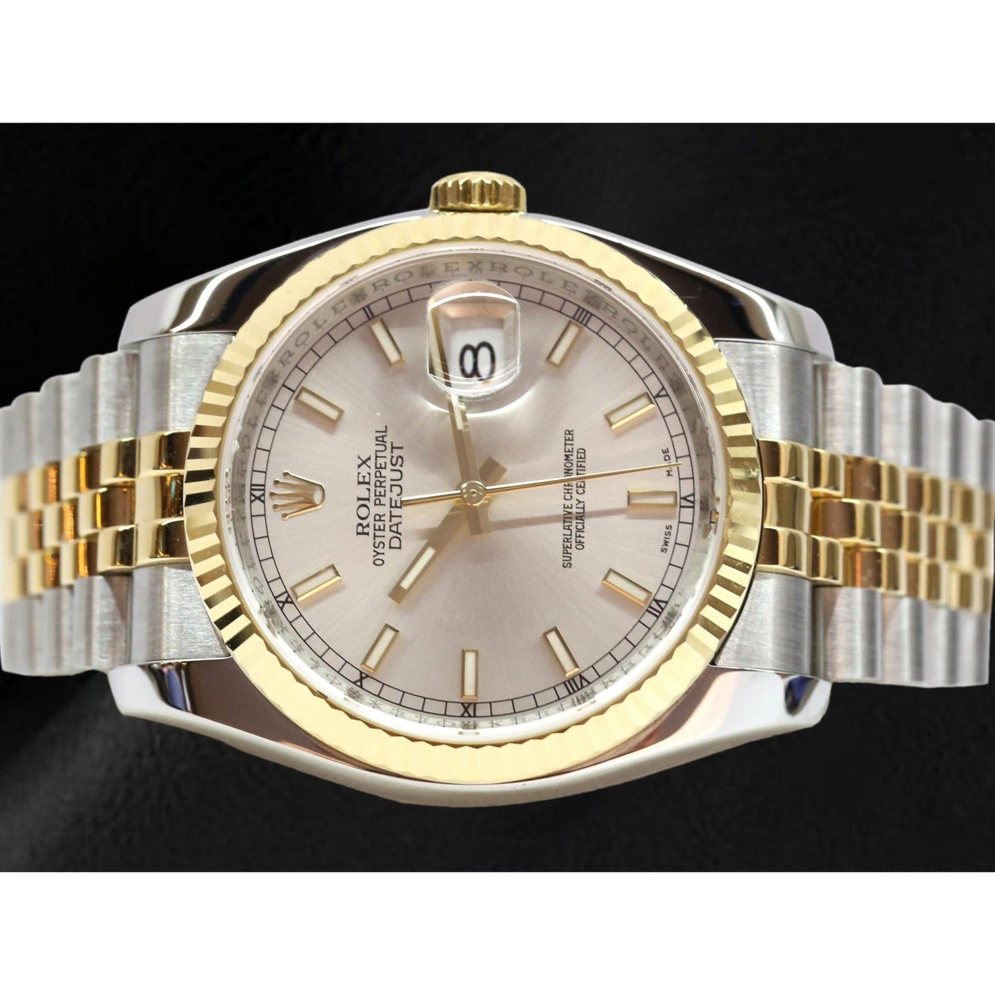 Gemstone Rolex -ct Sterling Silver Two Tone Gold – main view