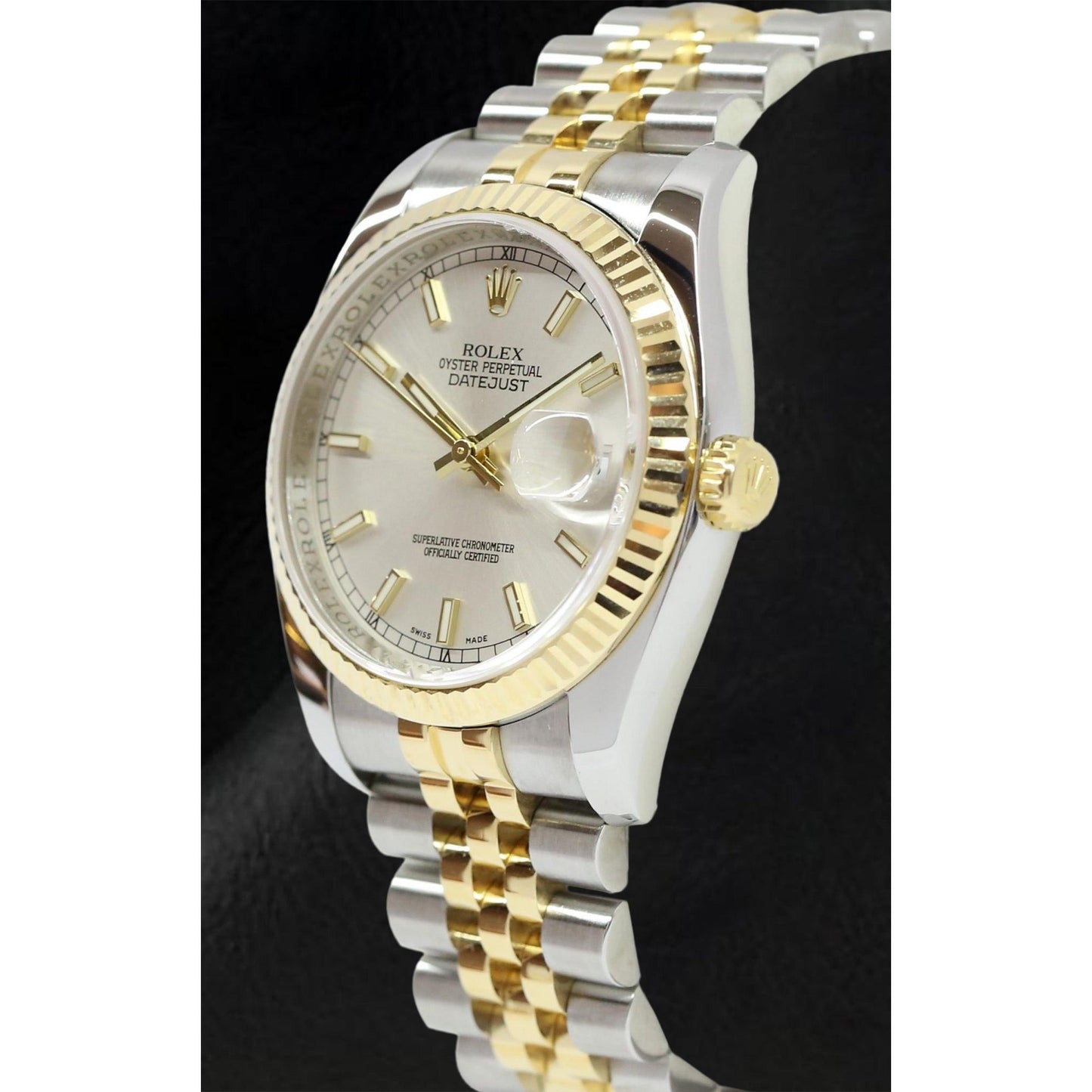 Earth-Mined Gemstone Rolex – front view
