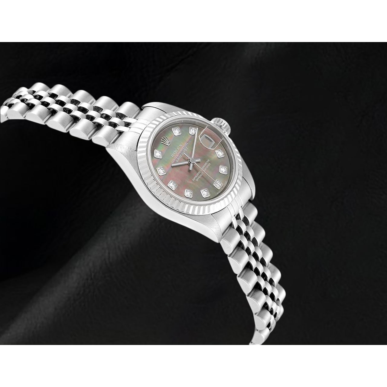 Rolex 26mm 2002 Year  Datejust Mother of Pearl Diamond Dial Watch