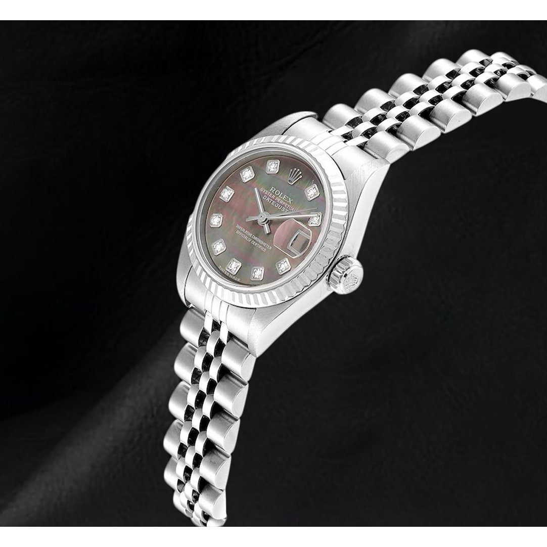 Rolex 26mm 2002 Year  Datejust Mother of Pearl Diamond Dial Watch