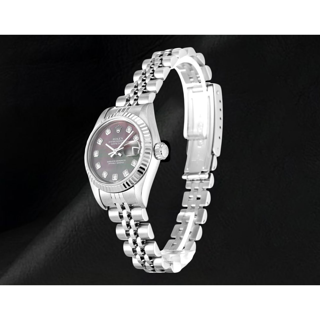 Rolex 26mm 2002 Year  Datejust Mother of Pearl Diamond Dial Watch