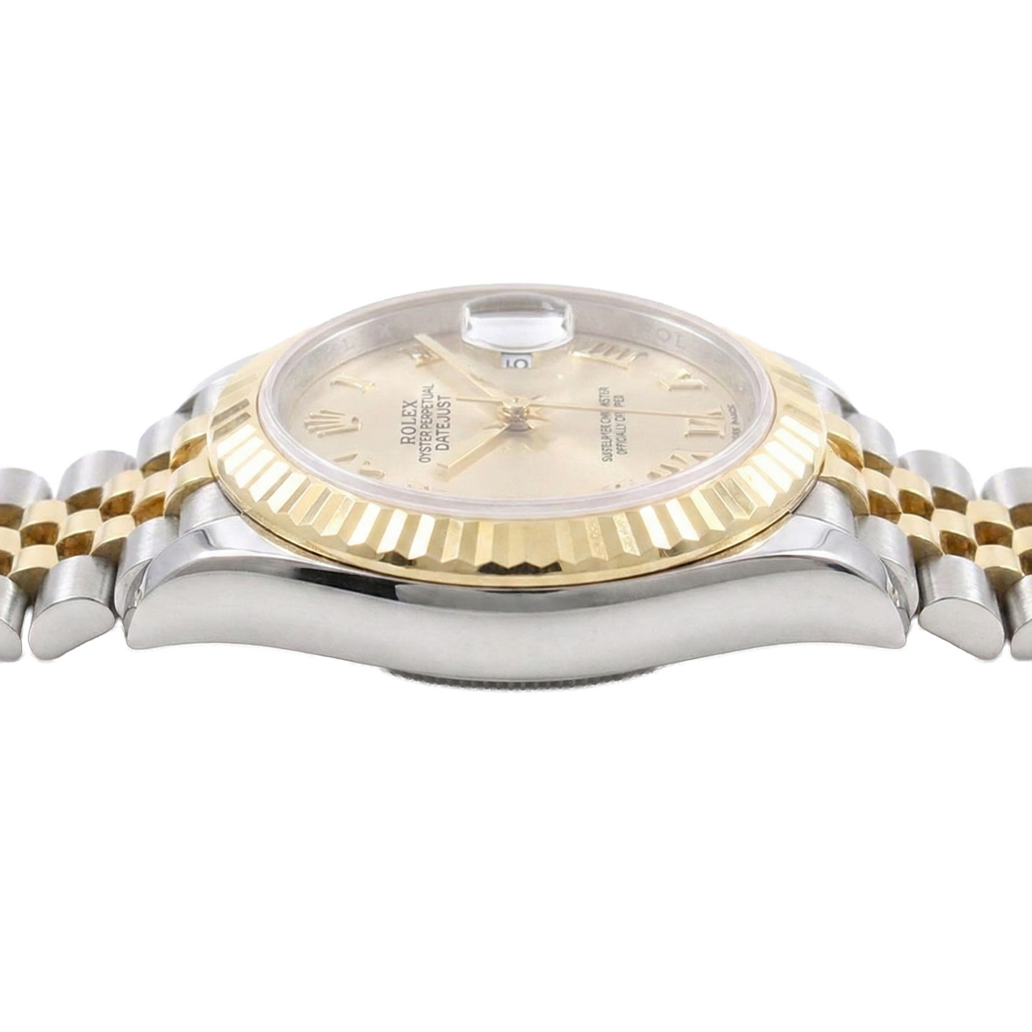 Authentic Precious Stone Rolex ct Two Tone – angle view