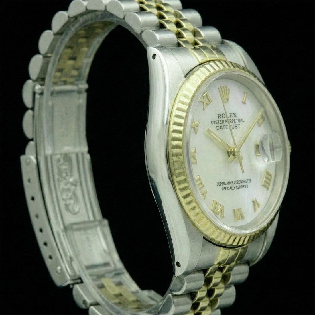 Pearl Rolex in Two Tone – front view