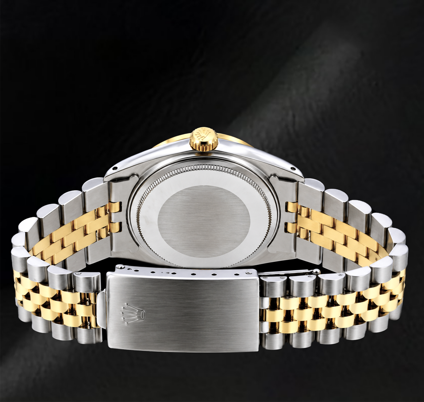 Rolex 36mm Datejust 16233 Ivory Roman Dial Two Tone Watch
