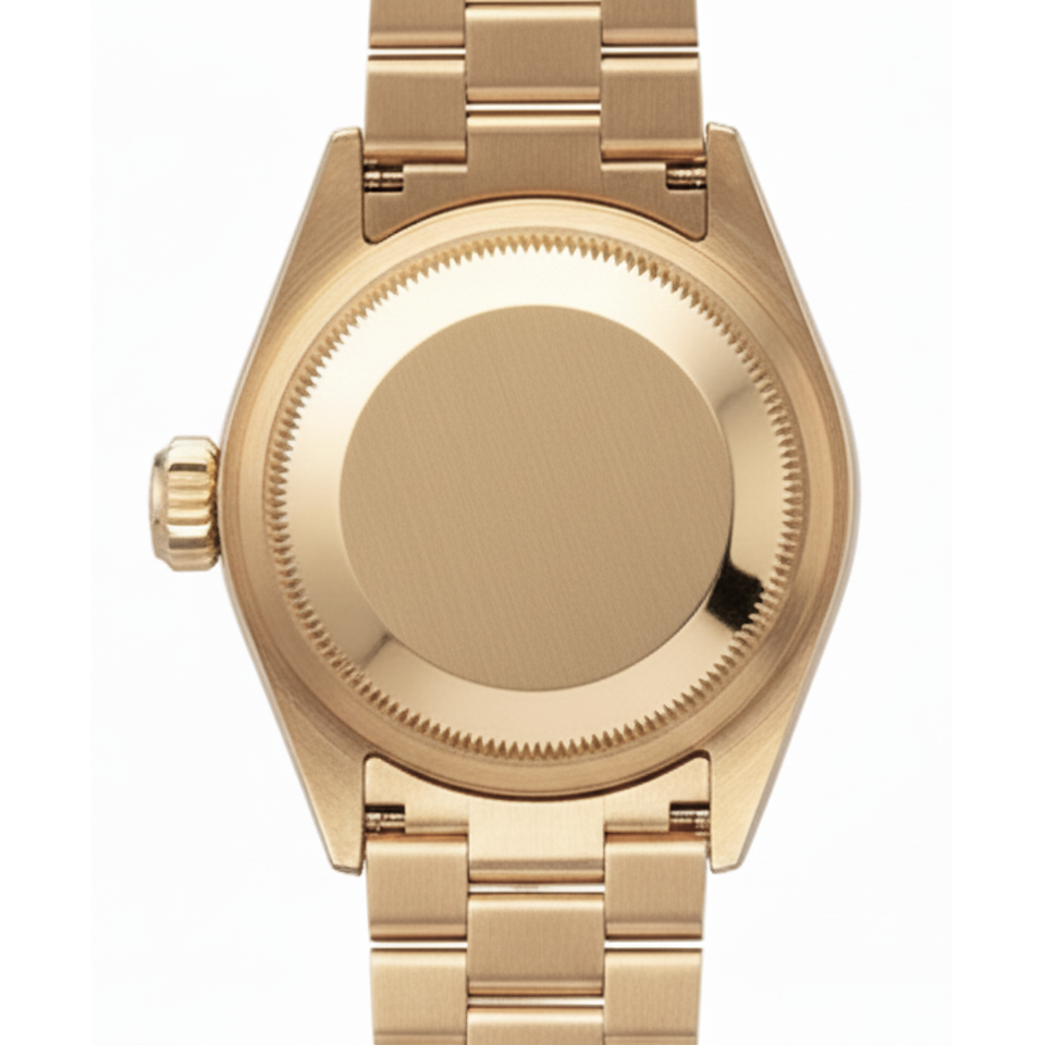 Rolex Champagne Stick Dial President Watch Dj Diamond Bezel Yg