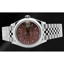 Rolex Date-just 31mm Salmon Luminous Dial Steel Ladies Watch