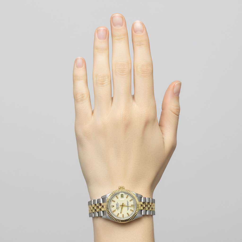 Rolex Date-just 31mm Two Tone Ivory Dial Women Watch P4