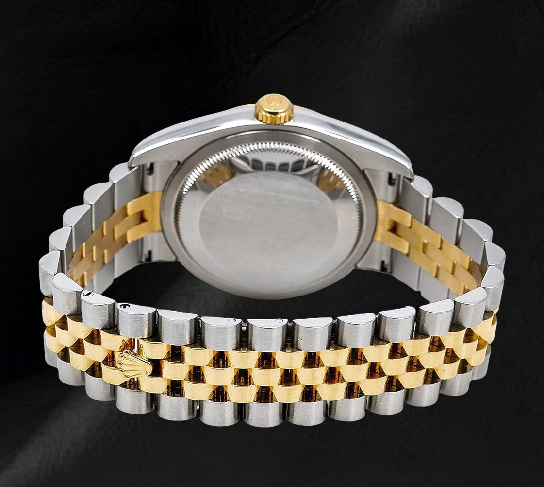 Rolex Datejust 116233 Black Dial 36mm Stainless Steel and Yellow Gold Watch