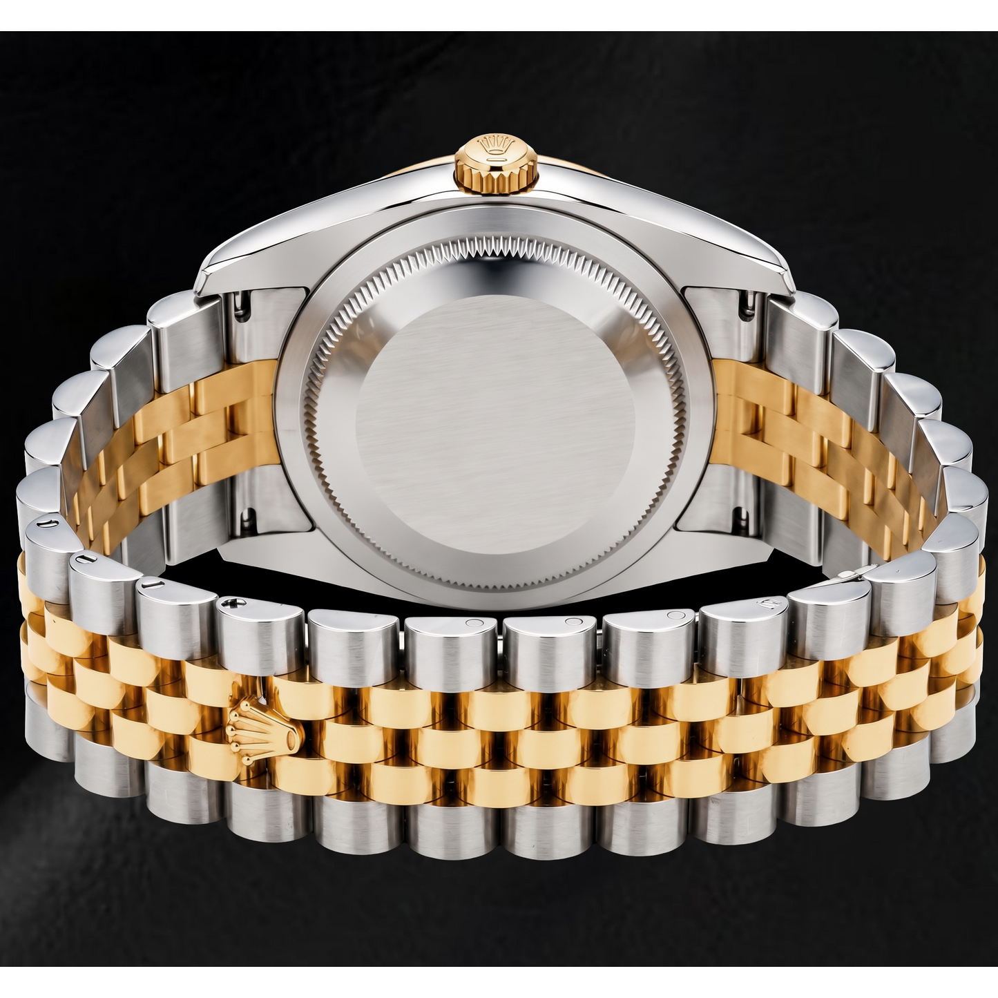Rolex Datejust 116243 36mm White Floral Arabic Dial Two Tone Watch
