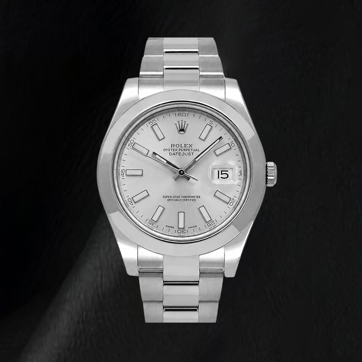 Rolex Datejust 116300 41mm Silver Stick Dial Stainless Steel Watch