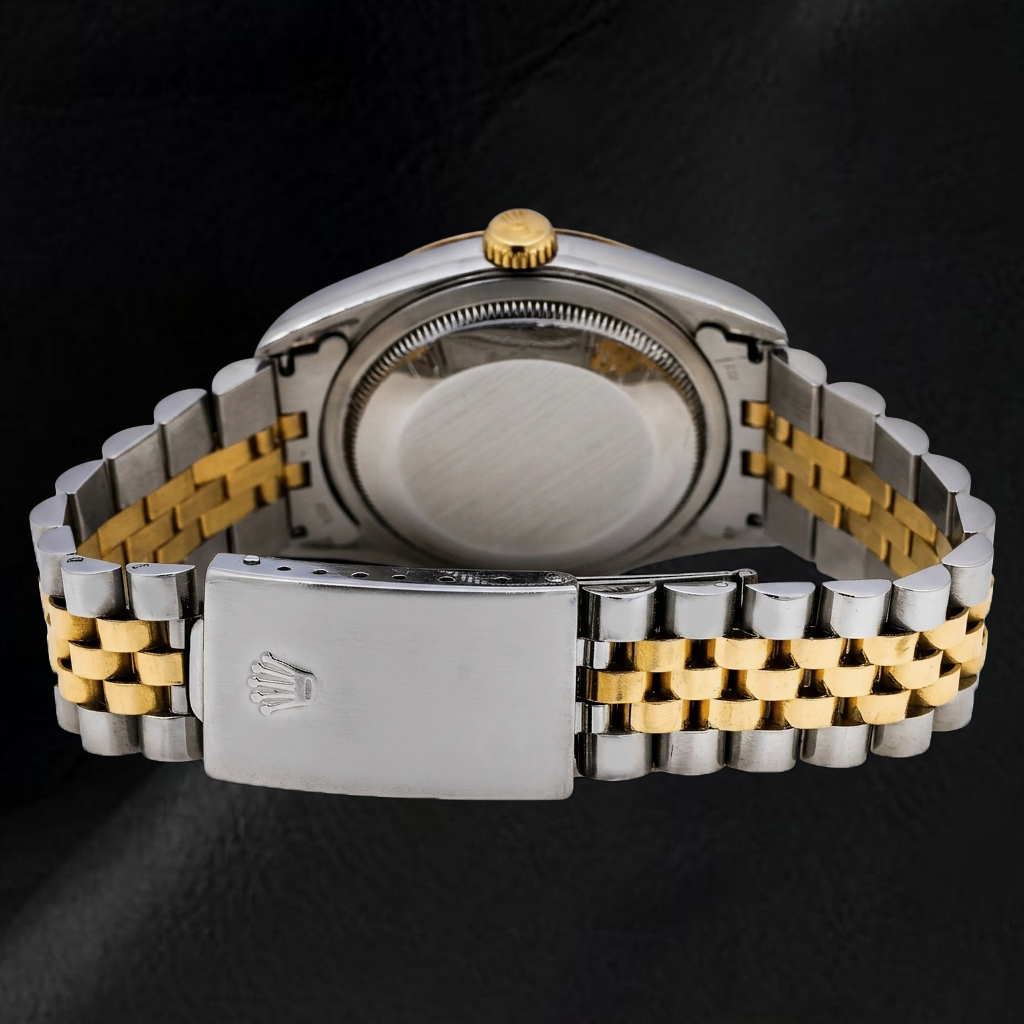 Rolex Datejust 16013 36mm Ivory Jubilee Diamond Dial Two Tone Watch