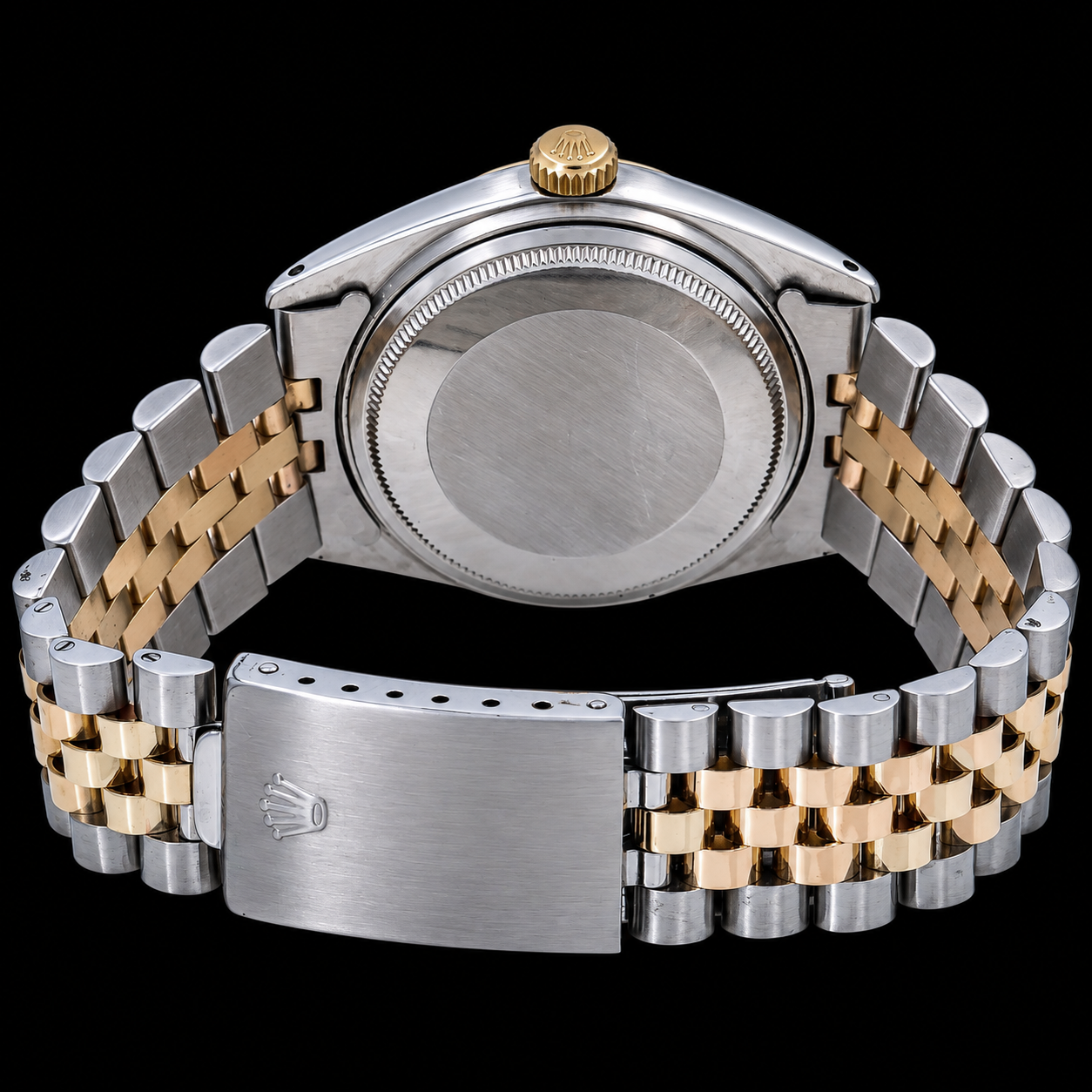 Rolex Datejust 16013 36mm Red Diamond Dial Jubilee Bracelet Two Tone Watch