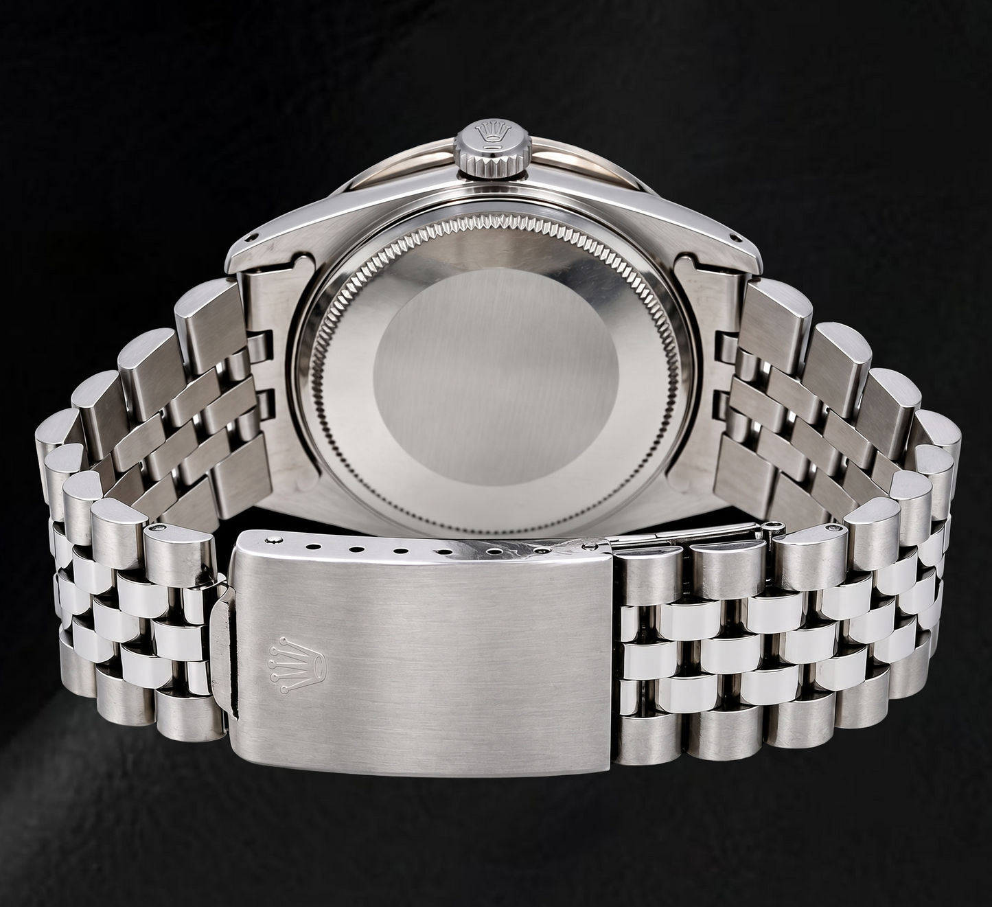 Rolex Datejust 1601 36mm Gray String Diamond Dial Stainless Steel Watch