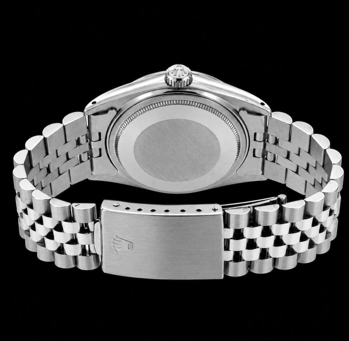 Rolex Datejust 16200 36mm Black Diamond Dial Stainless Steel Watch