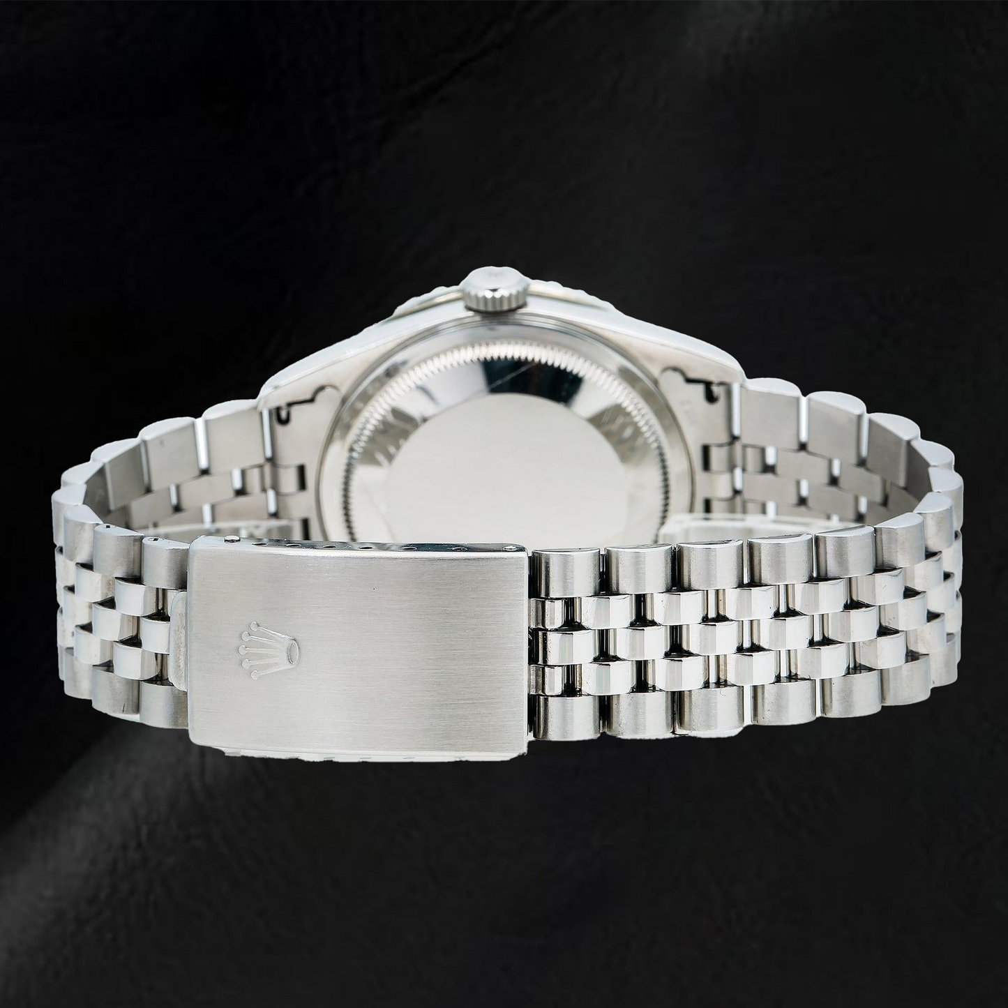 Rolex Datejust 16200 36mm Red Diamond Dial Stainless Steel Watch