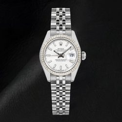 Rolex Datejust 179174 26mm Silver Luminous Stick Dial Stainless Steel Watch