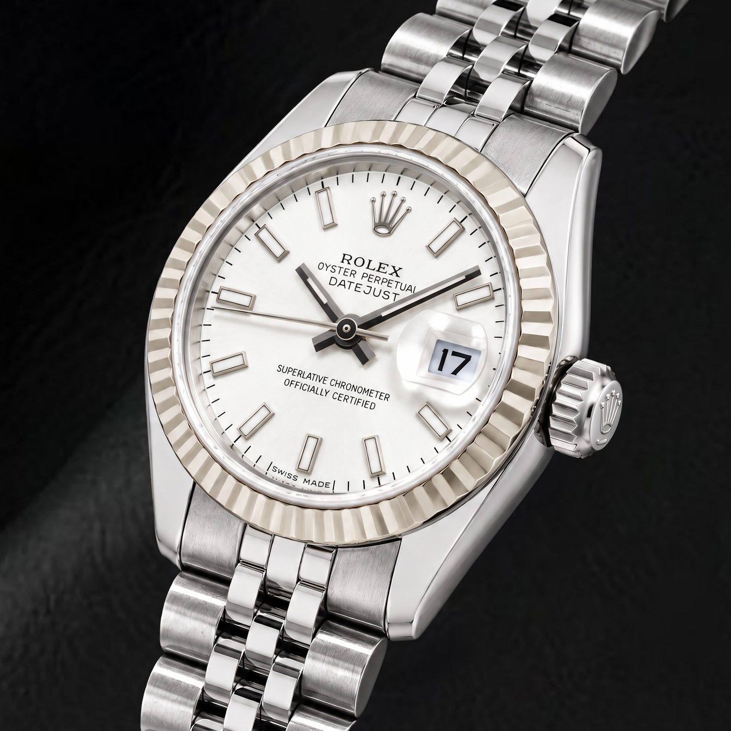 Rolex Datejust 179174 26mm Silver Luminous Stick Dial Stainless Steel Watch