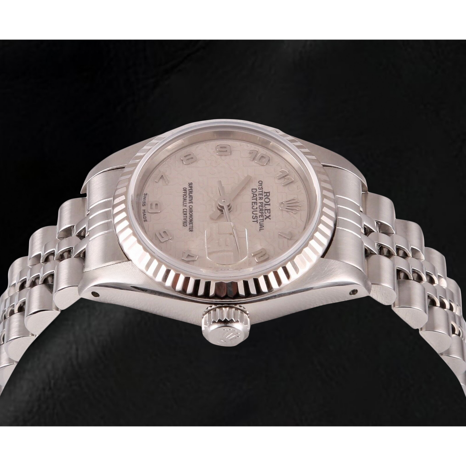 Rolex Datejust 26 mm White Arabic Jubilee Dial Stainless Steel Watch
