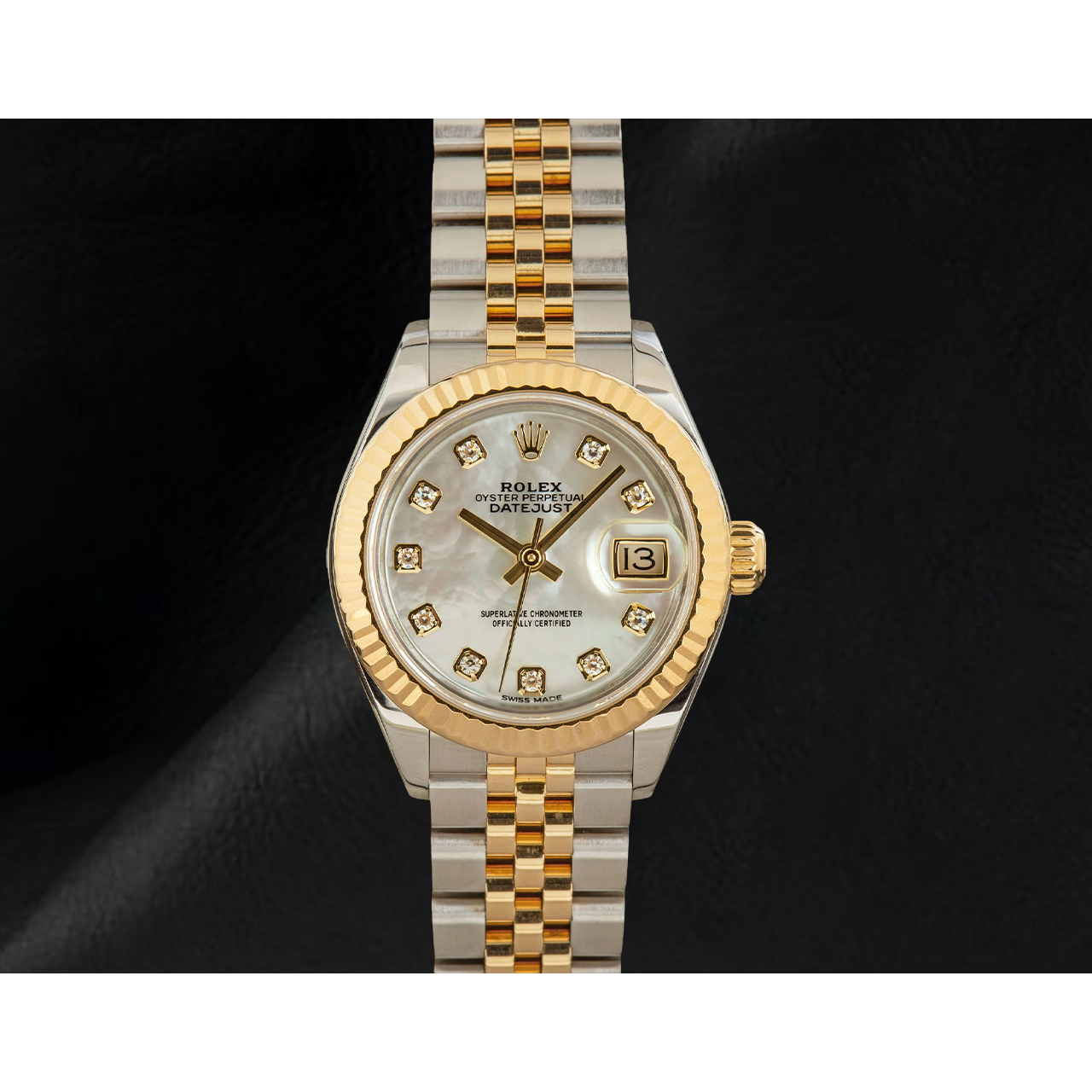 Rolex Datejust 279173 Mother of Pearl Diamond Dial 28 mm Women Watch