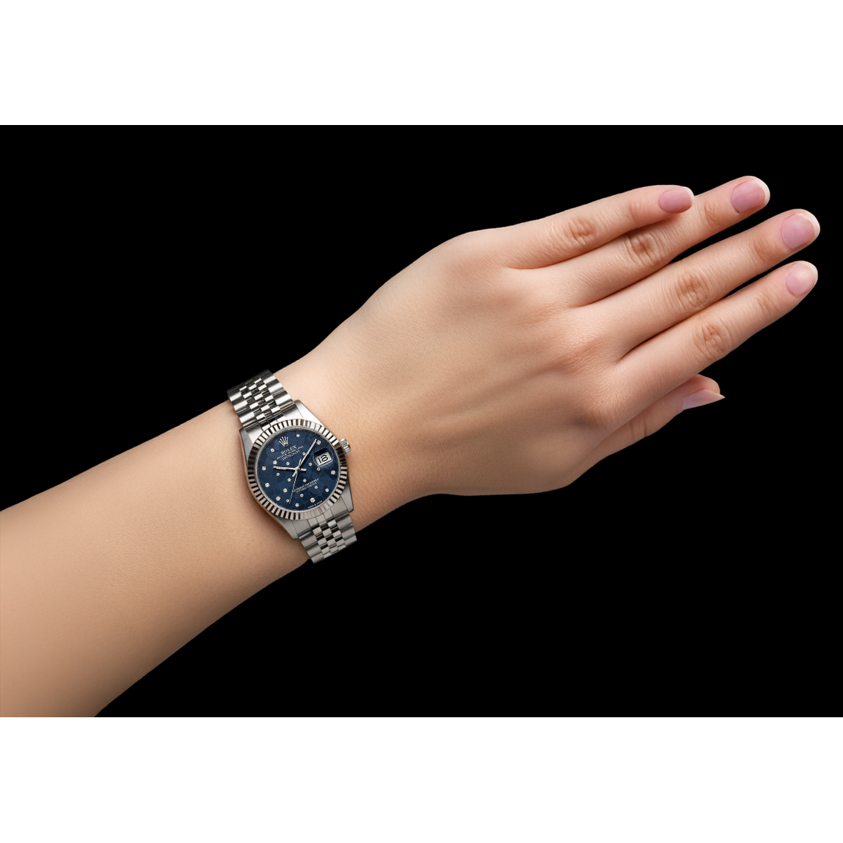 Rolex Datejust 31 Jubilee Blue Diamond Stainless Steel Women's Watch P4