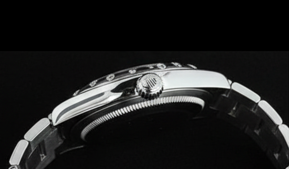 Rolex Datejust 31mm Black Roman Diamond Stainless Steel Women's Watch