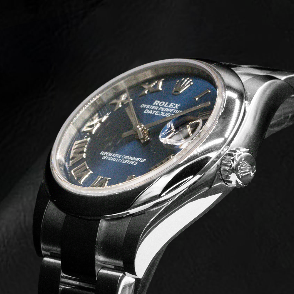 Rolex Datejust 31mm Blue Roman Dial Stainless Steel Women's Watch