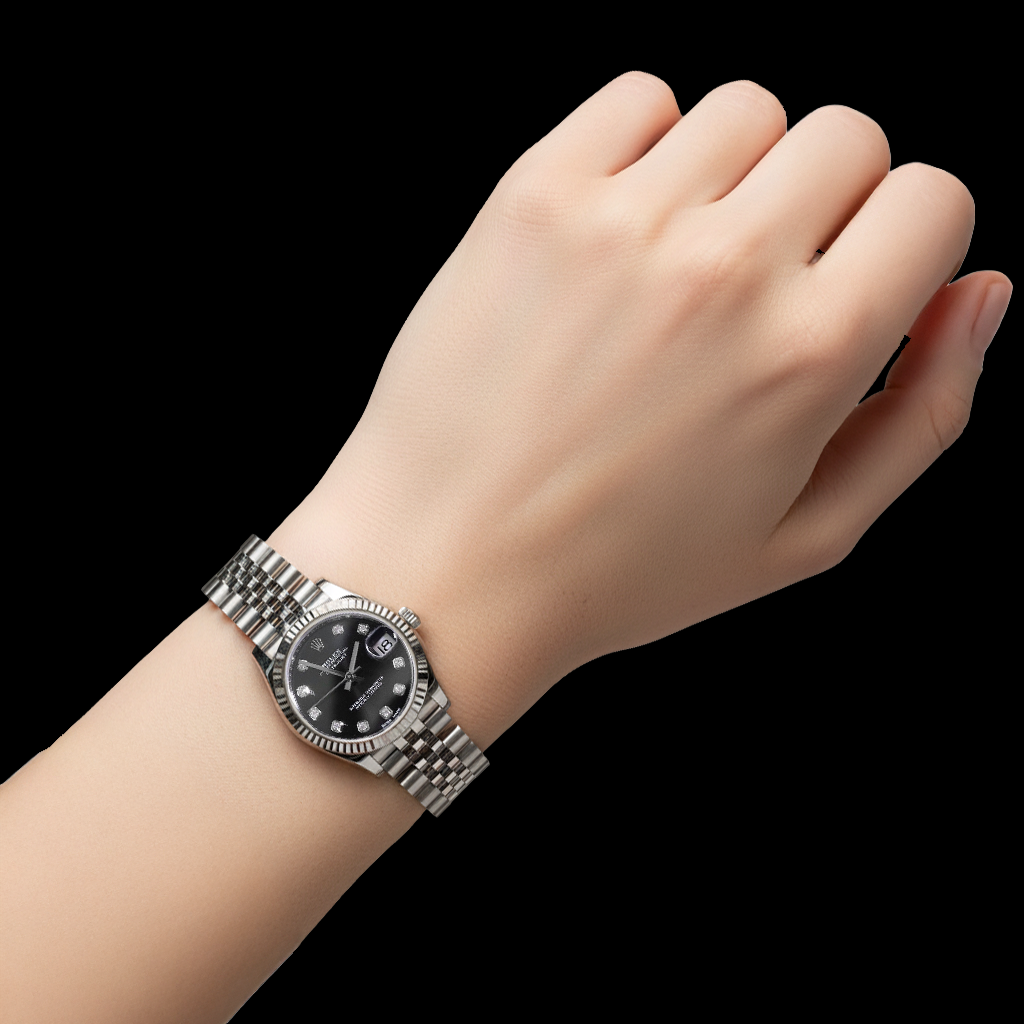 Rolex Datejust 31mm Diamond Dot Jubilee Stainless Steel Women's Watch P4