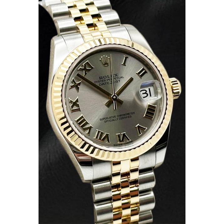 Gemstone Rolex in Two Tone – front view