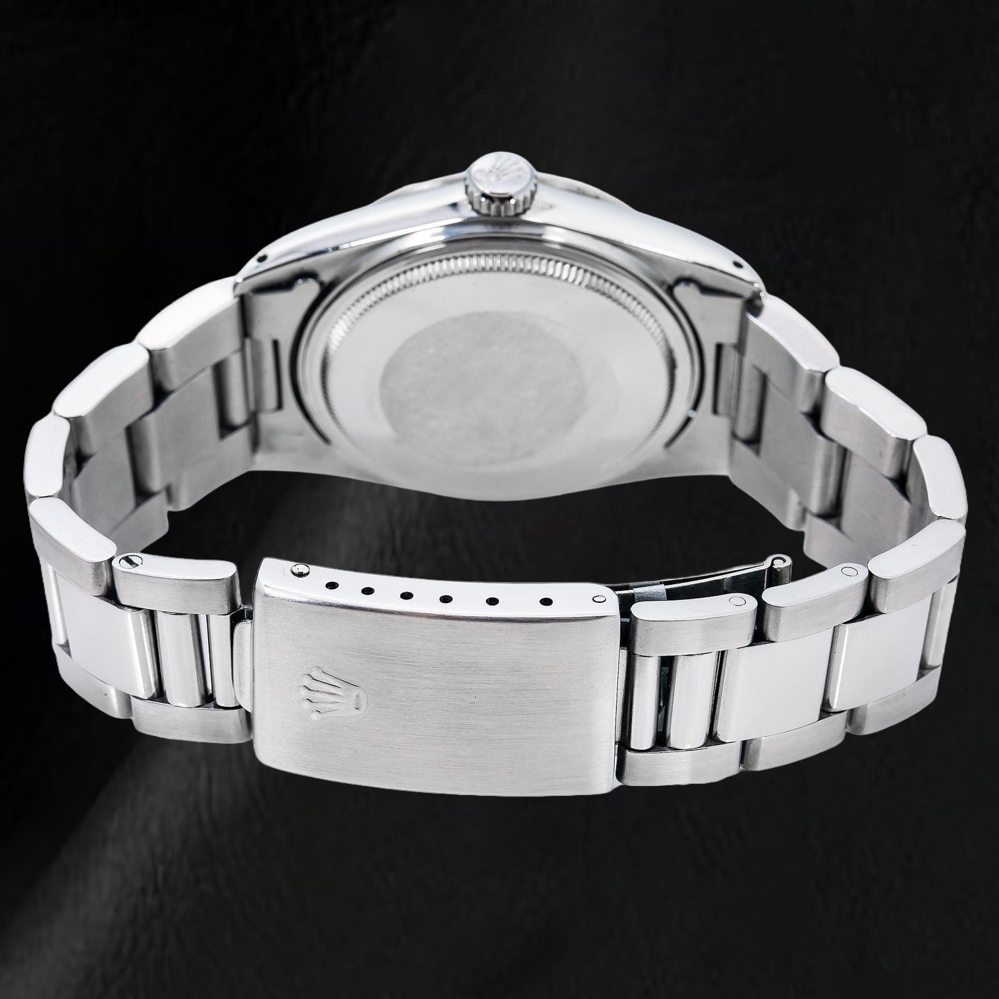 Rolex Datejust 36mm Black Stick Dial Oyster Bracelet Stainless Steel Watch