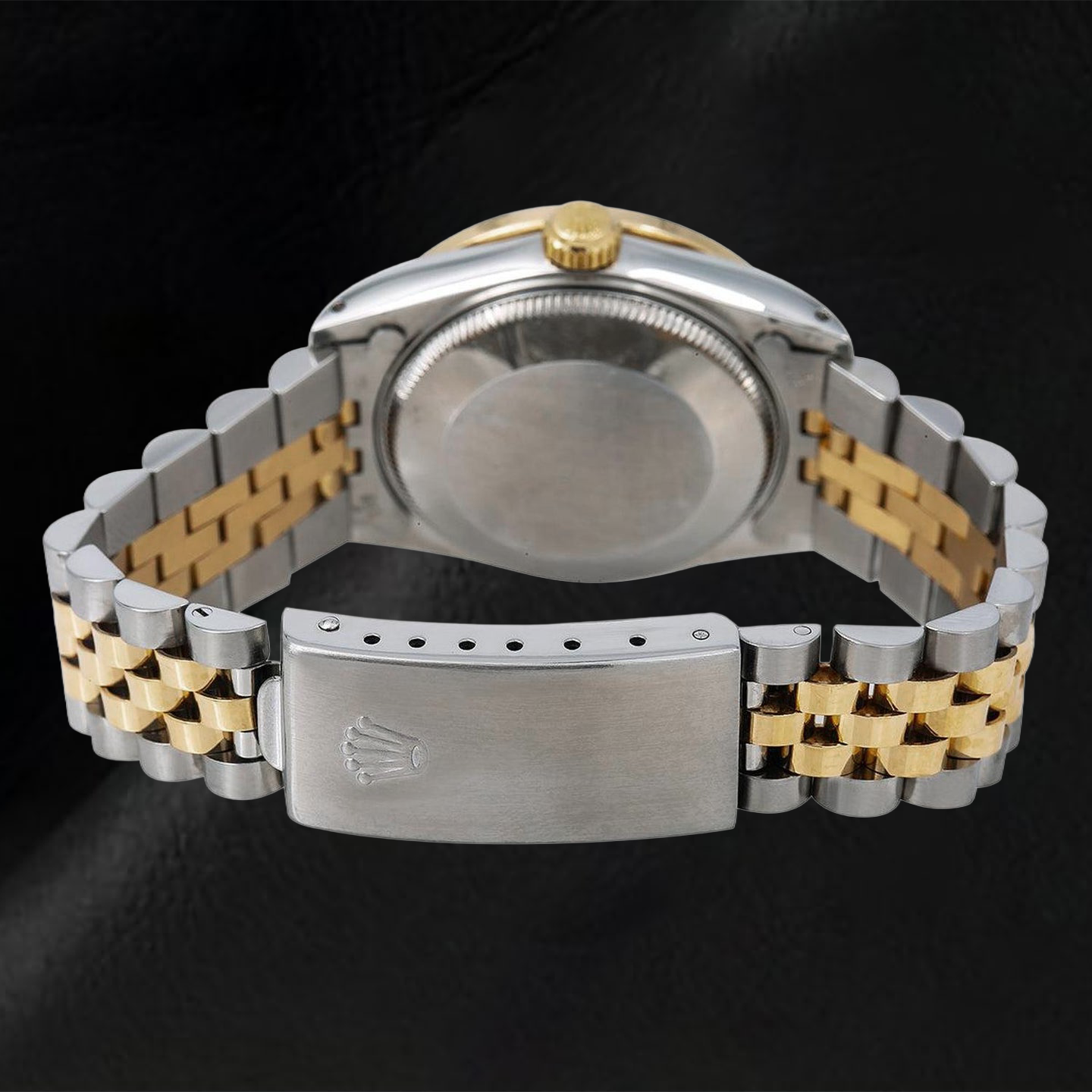 Rolex Datejust 6824 31mm White Mother of Pearl Roman Diamond Dial Two Tone Jubilee Bracelet Watch