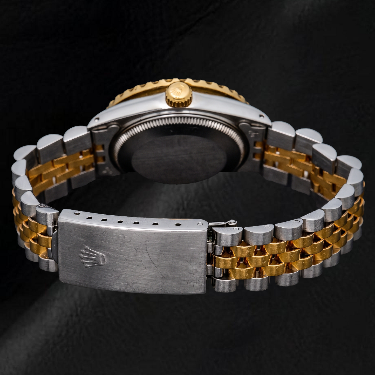 Rolex Datejust 6827 31mm Champagne Diamond Dial Two Tone Gold Jubilee Bracelet Watch