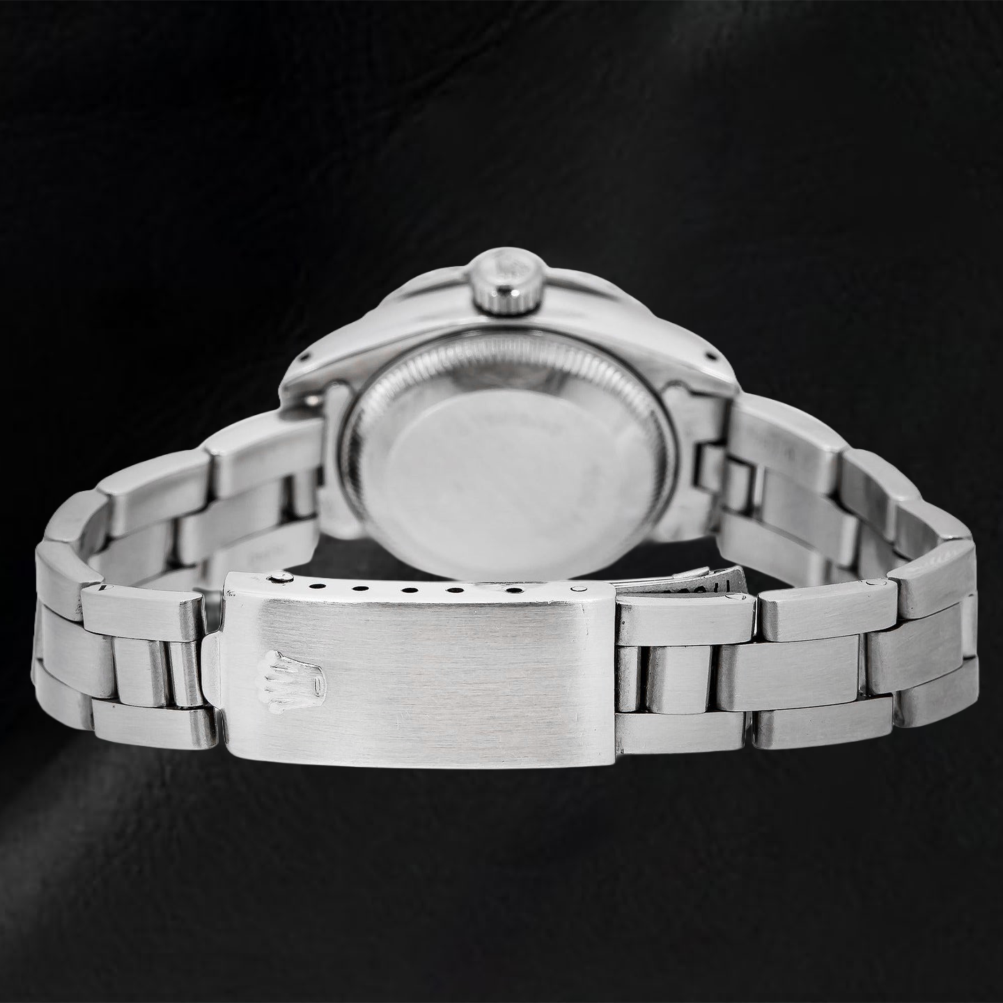 Rolex Datejust 69160 26mm Black Mother of Pearl Diamond Dial Stainless Steel Watch