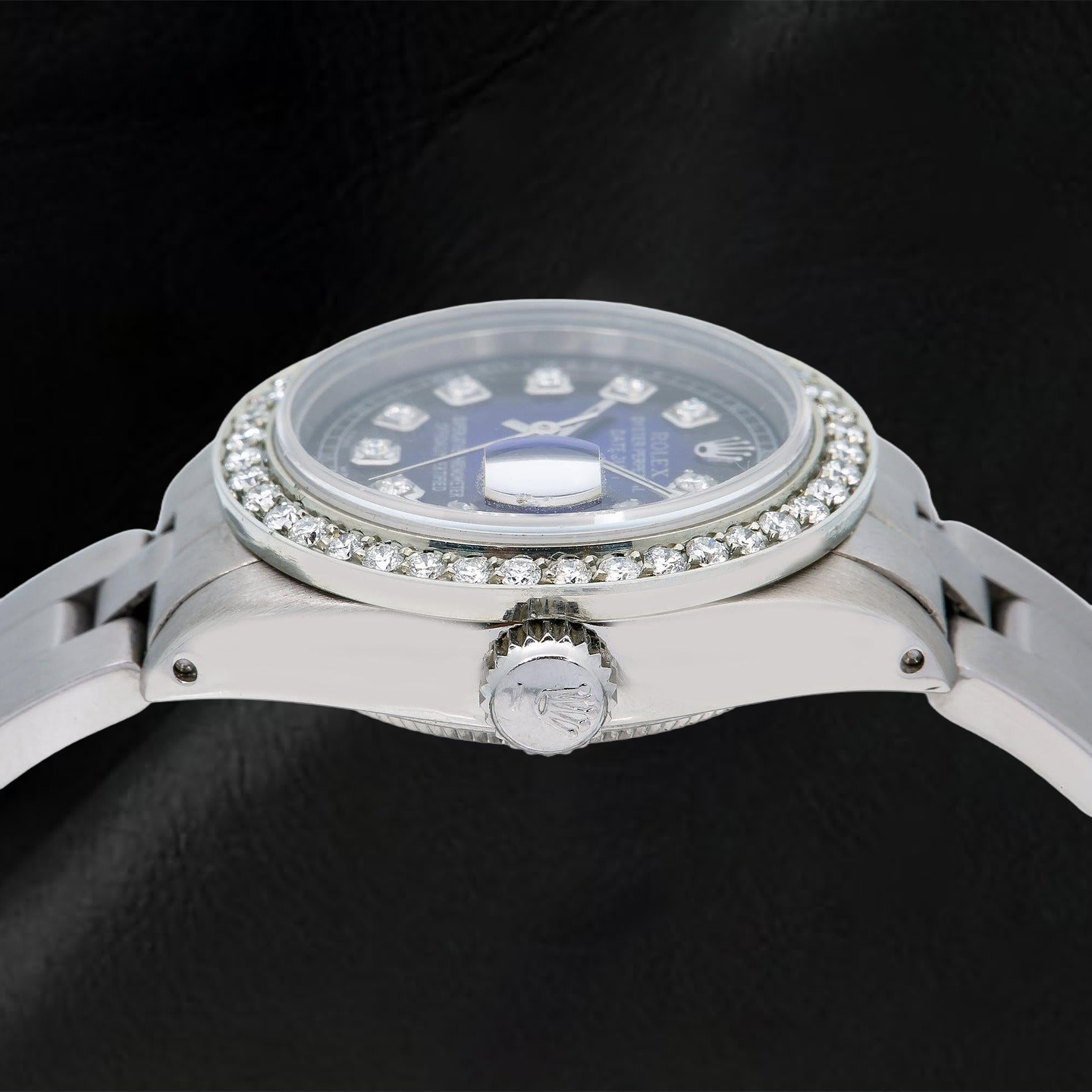 Rolex Datejust 69160 26mm Blue Diamond Dial Stainless Steel Oyster Bracelet Watch