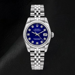 Rolex Datejust 6916 26mm Blue Diamond Dial Stainless Steel Watch