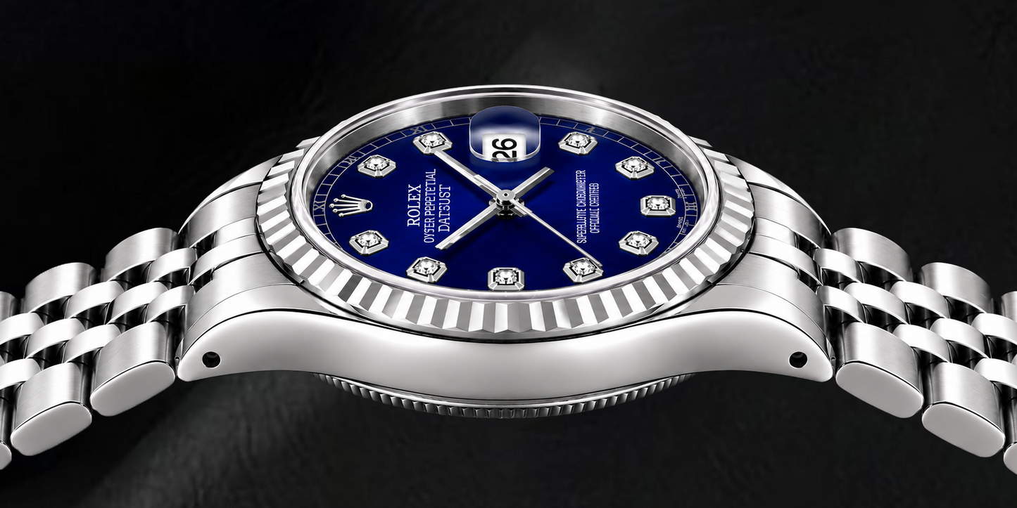 Rolex Datejust 6916 26mm Blue Diamond Dial Stainless Steel Watch