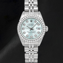 Rolex Datejust 6916 26mm Blue Diamond Dial Stainless Steel Watch