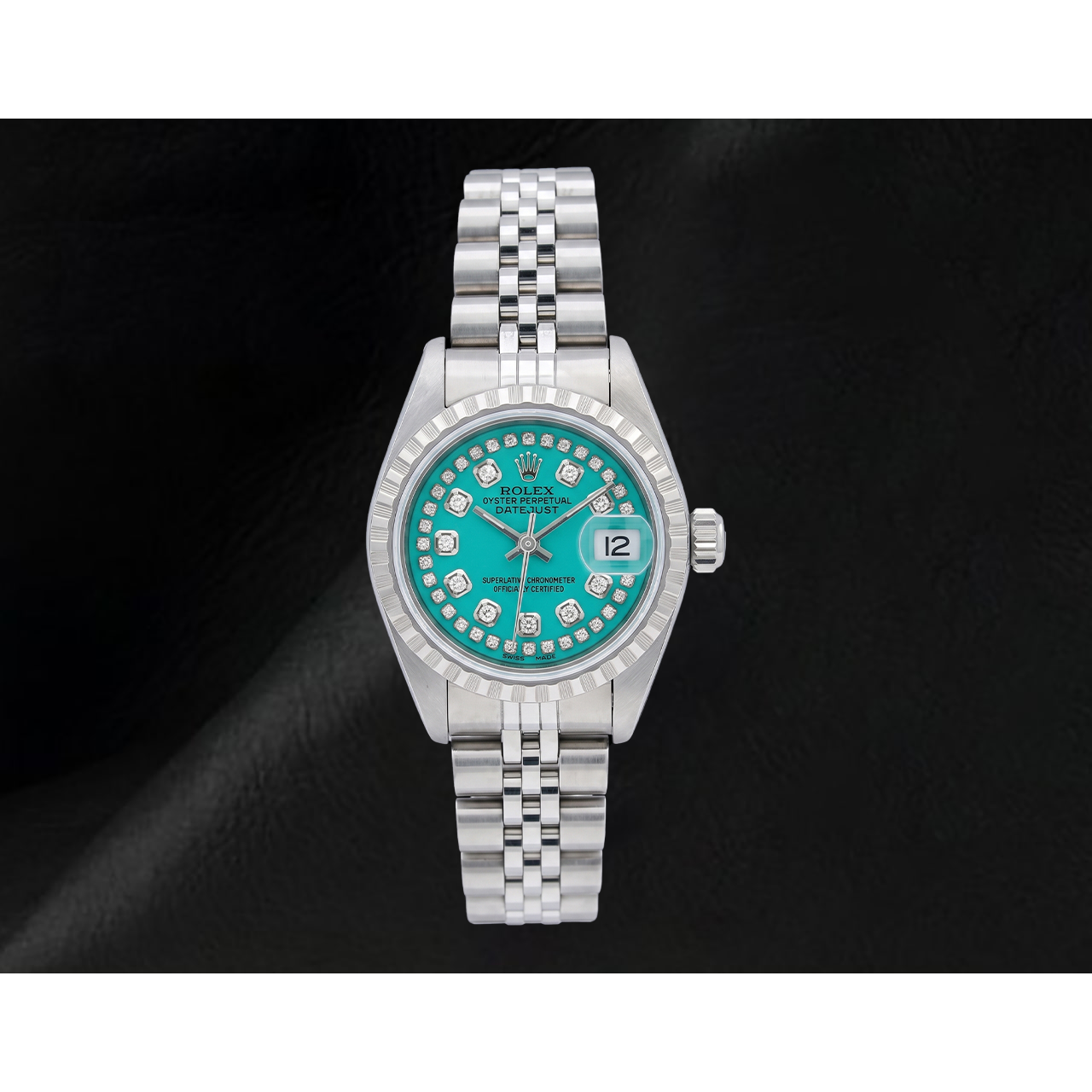 Rolex Datejust 6916 String Diamond Dial 26mm Stainless Steel Watch