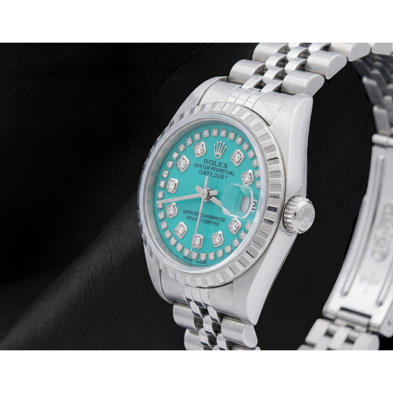 Rolex Datejust 6916 String Diamond Dial 26mm Stainless Steel Watch