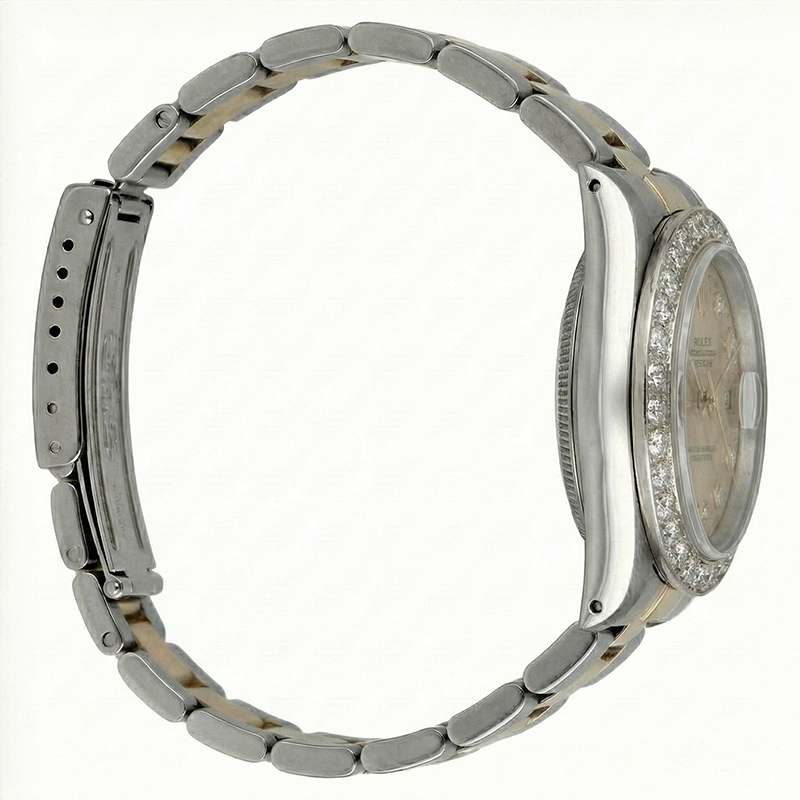 Rolex Datejust Diamond Bezel Two Tone Woman Watch