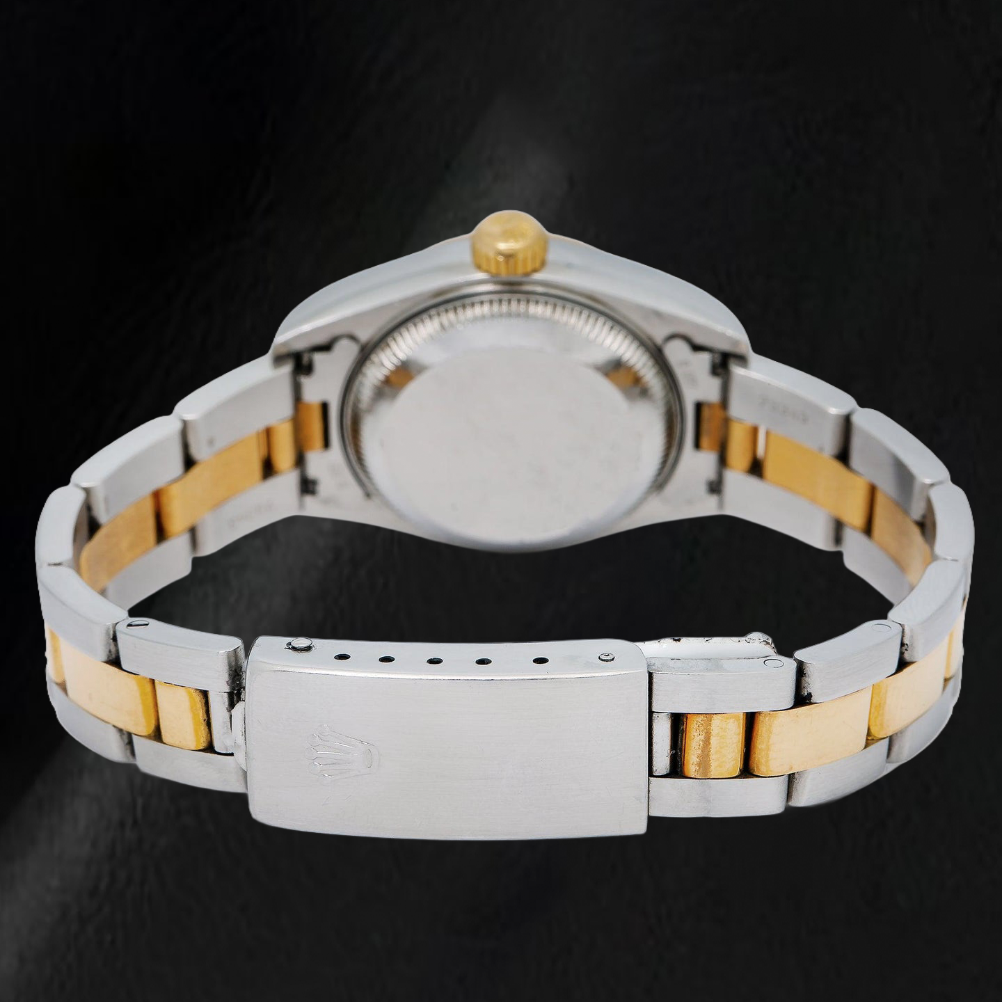 Rolex Datejust Ladies 26mm 69173 White Diamond Dial Two Tone Oyster Bracelet Watch