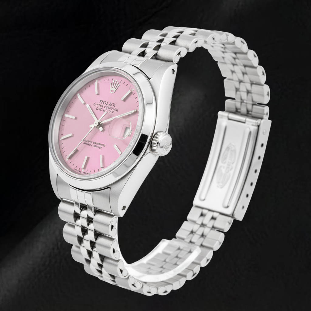 Rolex Datejust Ladies 26mm Pink Stick Dial Stainless Steel Watch