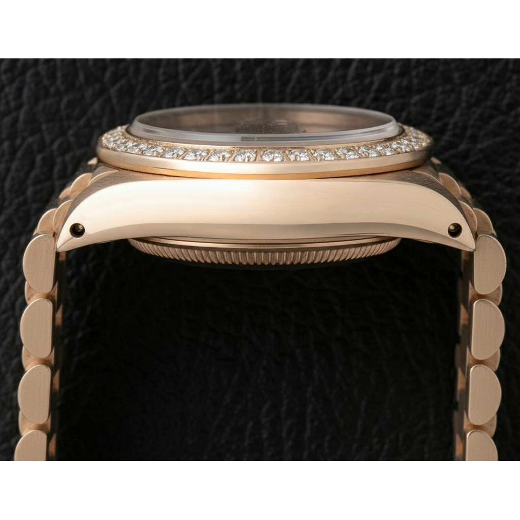 Rolex Datejust Ladies Watch Mother Of Pearl String Diamond Dial Yg