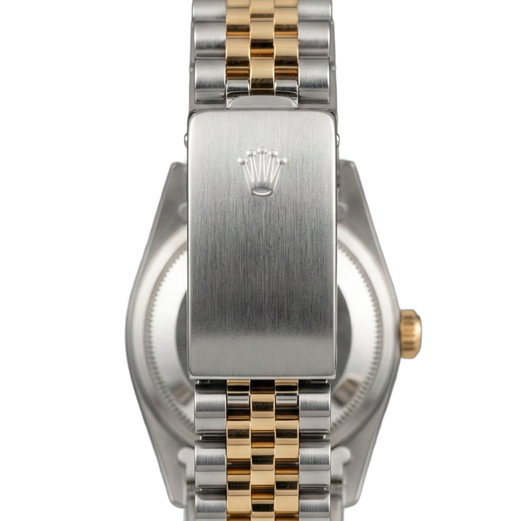 Rolex Datejust Midsize 31 Mm White Mother of Pearl Diamond Dial Diamond Bezel Jubilee Bracelet Watch Ss & Gold