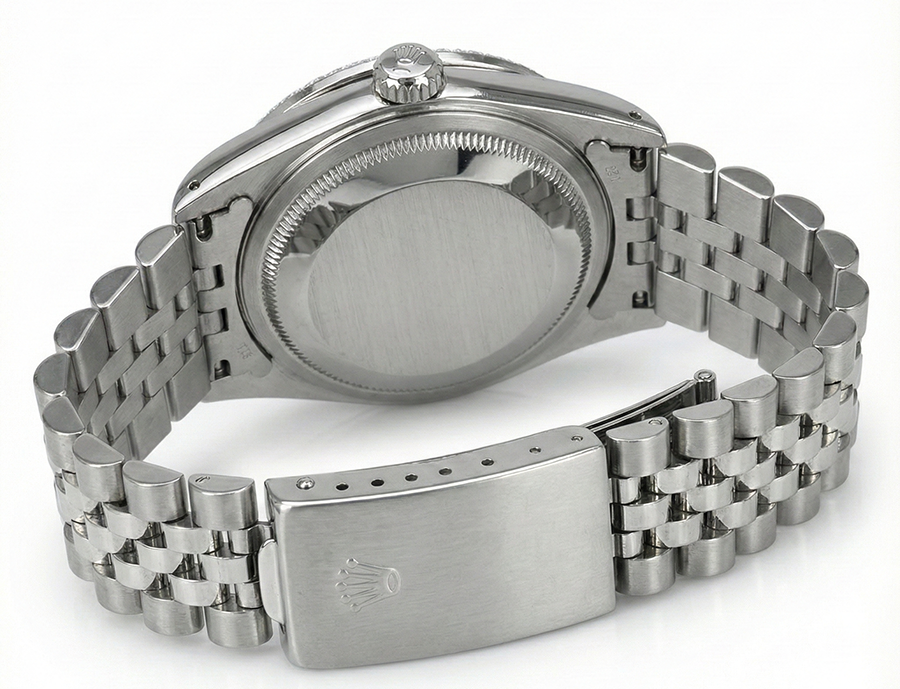 Rolex Datejust Ss Watch Pink Dial  Fg Midsize Rolex Pink Dial Stainless