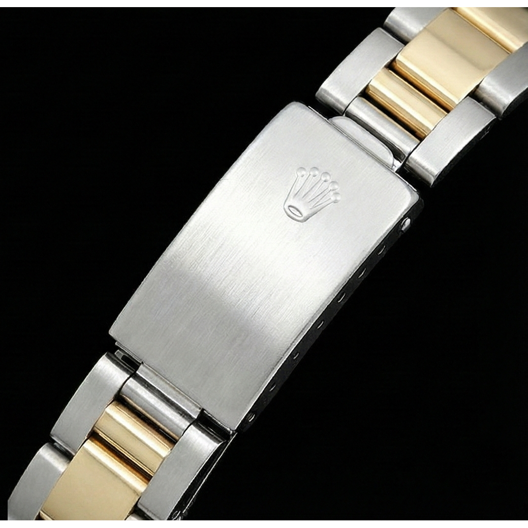 Rolex Datejust Two Tone Ladies Watch Diamond Bezel